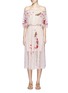 Main View - Click To Enlarge - 68244 - 'Leo' floral embroidered guipure lace off-shoulder dress