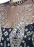 Detail View - Click To Enlarge - 68244 - Lantern sleeve beaded sheer mesh blouse
