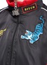 Detail View - Click To Enlarge - GROUND ZERO - Tiger patch mixed media bomber jacket