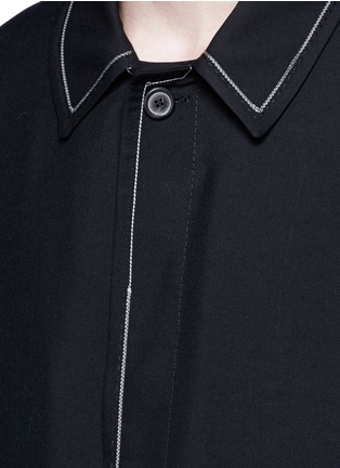 Detail View - Click To Enlarge - LANVIN - Let out stitched seam wool coat