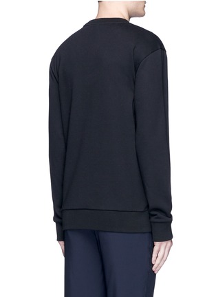 Back View - Click To Enlarge - LANVIN - Hand embroidered cotton sweatshirt