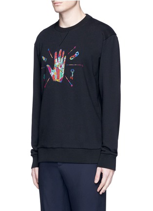 Front View - Click To Enlarge - LANVIN - Hand embroidered cotton sweatshirt