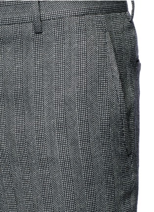 Detail View - Click To Enlarge - LANVIN - Drop crotch stripe jacquard pants