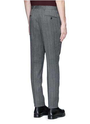 Back View - Click To Enlarge - LANVIN - Drop crotch stripe jacquard pants