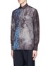 Front View - Click To Enlarge - LANVIN - Overdyed patchwork silk shirt