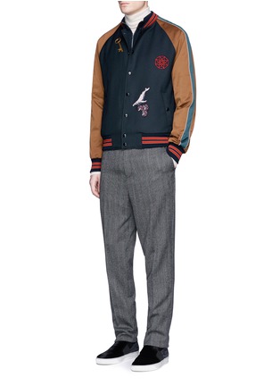 Figure View - Click To Enlarge - LANVIN - Embroidery patch teddy jacket