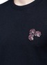 Detail View - Click To Enlarge - LANVIN - Lotus flower embroidery wool sweater