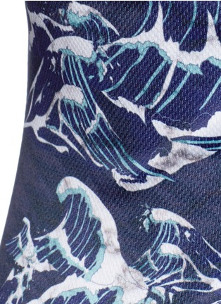 Detail View - Click To Enlarge - WE ARE HANDSOME - 'The Cascade' tidal wave print active singlet