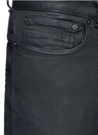 Detail View - Click To Enlarge - DENHAM - x Art Comes First 'Bolt' waxed jeans