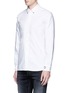 Front View - Click To Enlarge - DENHAM - x ART COMES FIRST 'Rhys' insignia patch cotton Oxford shirt
