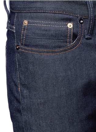 Detail View - Click To Enlarge - DENHAM - 'Bolt' raw Italian selvedge skinny jeans