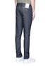 Back View - Click To Enlarge - DENHAM - 'Bolt' raw Italian selvedge skinny jeans