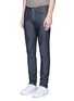 Front View - Click To Enlarge - DENHAM - 'Bolt' raw Italian selvedge skinny jeans