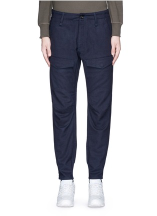 Main View - Click To Enlarge - DENHAM - 'Munich' knee patch twill pants