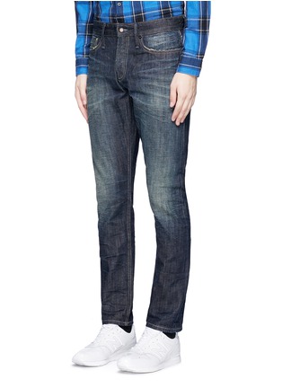 Front View - Click To Enlarge - DENHAM - 'Razor' slim fit Candiani cotton jeans