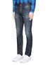 Front View - Click To Enlarge - DENHAM - 'Razor' slim fit Candiani cotton jeans