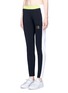 Front View - Click To Enlarge - MONREAL - 'Tuxedo' zip cuff colourblock track pants