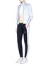 Figure View - Click To Enlarge - MONREAL - 'Tuxedo' zip cuff colourblock track pants
