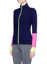 Front View - Click To Enlarge - MONREAL - Colourblock performance jersey jacket