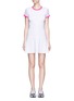 Main View - Click To Enlarge - MONREAL - Mesh sleeve A-line tennis dress