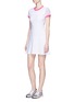 Figure View - Click To Enlarge - MONREAL - Mesh sleeve A-line tennis dress