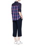 Figure View - Click To Enlarge - CLU TOO - Check flannel back poplin shirt