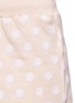Detail View - Click To Enlarge - CLU TOO - Flocked polka dot cotton shorts