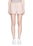 Main View - Click To Enlarge - CLU TOO - Flocked polka dot cotton shorts