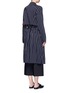 Back View - Click To Enlarge - TRADEMARK - Stripe wool blend trench coat