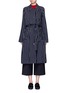 Main View - Click To Enlarge - TRADEMARK - Stripe wool blend trench coat
