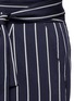 Detail View - Click To Enlarge - TRADEMARK - Tie waist stripe wool blend pants