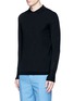 Front View - Click To Enlarge - ACNE STUDIOS - 'Janeck' spread collar wool sweater