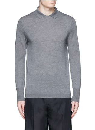 Main View - Click To Enlarge - ACNE STUDIOS - 'Janeck' spread collar wool sweater