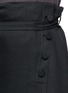 Detail View - Click To Enlarge - HELMUT LANG - Wrap front cotton-linen belted skirt