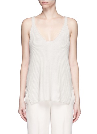 Main View - Click To Enlarge - HELMUT LANG - Racerback cotton knit tank top
