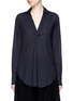 Main View - Click To Enlarge - HELMUT LANG - Cotton lawn V-neck top