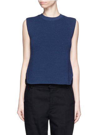 Main View - Click To Enlarge - HELMUT LANG - Chunky cotton sleeveless sweater