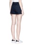 Back View - Click To Enlarge - HELMUT LANG - Button fly denim shorts