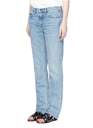 Front View - Click To Enlarge - HELMUT LANG - Light worn boyfriend jeans