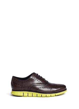 Main View - Click To Enlarge - COLE HAAN - 'ZeroGrand' wingtip brogue leather Oxfords