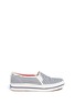 Main View - Click To Enlarge - KEDS - x Kate Spade 'Triple Decker Bow' canvas flatform slip-ons