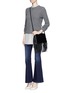 Figure View - Click To Enlarge - J BRAND - 'Maria Flare' stretch denim jeans