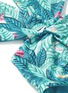 Detail View - Click To Enlarge - MARA HOFFMAN - Twist front cutout leaf print swimsuit