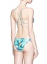 Back View - Click To Enlarge - MARA HOFFMAN - Side tie leaf print bikini bottoms
