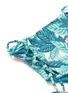 Detail View - Click To Enlarge - MARA HOFFMAN - Lace-up leaf print high waist bikini bottoms