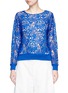 Main View - Click To Enlarge - HELEN LEE - Floral guipure lace sweatshirt