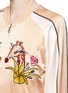 Detail View - Click To Enlarge - HELEN LEE - Giraffe embroidery appliqué silk bomber jacket