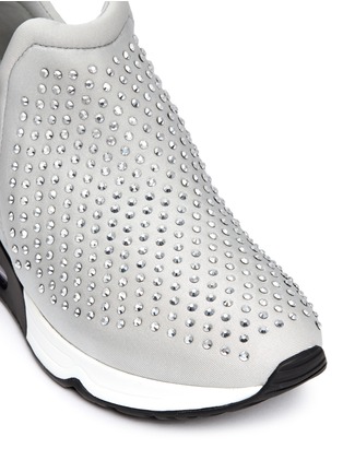 Detail View - Click To Enlarge - ASH - 'Lunare' crystal embellished neoprene slip-on sneakers
