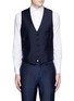 Detail View - Click To Enlarge - LARDINI - 'Trendy' peak lapel wool-Mohair-silk three piece tuxedo suit