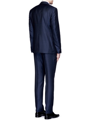 Back View - Click To Enlarge - LARDINI - 'Trendy' peak lapel wool-Mohair-silk three piece tuxedo suit
